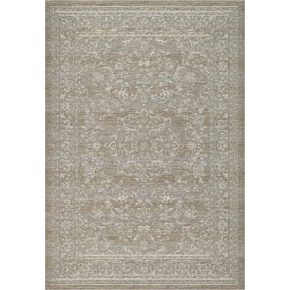 San Rocco 89009 3004 Traditional Outdoor Rugs in Taupe Brown